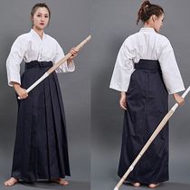 Retro high quality culottes traditional breathable adult Japanese pants skirt Samurai suit seven-point sleeve kendo suit mens style