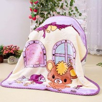 Childrens blanket spring and autumn newborn baby quilt kindergarten quilt double skin thick cover blanket nap Bean