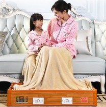 Household solid wood electric fire bucket heater Energy-saving stove electric fire box baking foot warmer Winter electric brazier heater