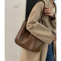 Vintage large-capacity bag women 2021 New Tide fashion retro tote bag versatile niche shoulder underarm bag