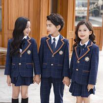 Childrens suits for primary school students British style school uniforms Autumn 2021 new kindergarten garden clothes class clothes teacher clothes