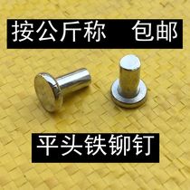  GB109 Flat head solid iron rivets Galvanized flat head percussion rivets M3M4M5M6M8 factory direct sales