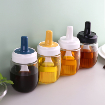 Oil brush with bottle household high temperature brush oil brush kitchen pancake barbecue brush food grade silicone brush oil bottle