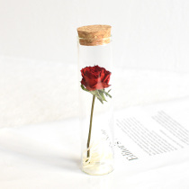 Rose real dried flower diy test tube specimen ins ornaments full of stars wishing bottle birthday gift commemorative significance bouquet