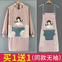  Apron female explosion-proof household kitchen waterproof and oil-proof 2020 new overalls for cooking net red overalls custom logo