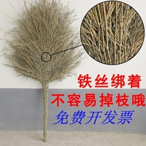 Bamboo broom External bamboo broom large broom sweeping road Outdoor bamboo broom Bamboo broom large broom Plastic wire yard