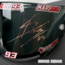 SHOEI X14 X12 Z7 Marquez Signature No 93 Helmet Lens Sticker Competitive Lens Sticker