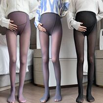 Pregnant Woman Socks Pants Autumn Clothing Toabs Underpants Fall Foot Socks Pants Pregnancy Pants Autumn Fake overdraft Flesh Light Legs Even Pants Socks