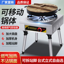 Vertical gas frying oven commercial gas water frying pan liquefied gas electric cake pan dumpling pan dumpling pan stall pancake machine