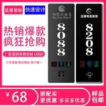 Blue Shield hotel house number Apartment Smart electronic door display Bed and breakfast Hotel room number high-end house number LED light