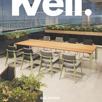 KVEN industrial wind solid wood conference table long table LOFT office table and chair combination large board table Workbench long table