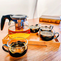 Bethers glass high temperature resistant bubble teapot single pot large capacity tea set teapot kettle set