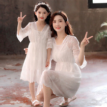  Korea is not the same high-end fried street forest parent-child outfit mother-daughter outfit summer 2021 new trendy dress summer dress