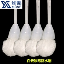 New long handle toilet brush soft wool cotton squeeze brush Hotel hotel special toilet toilet brush hygiene