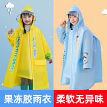 Childrens raincoats boys and girls 2021 whole body waterproof school clothes with schoolbags