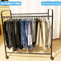 Hanging pants artifact storage floor landing with wheels movable display shelf display rack for student dormitory pants rack