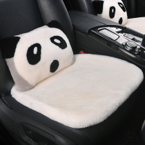 New pure wool car seat cushion fur one backrestless single-piece car cushion winter warm real hair cushion