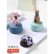 Kitchen multifunctional cartoon mechanical timer children students do questions Time Management Timer reminder alarm clock