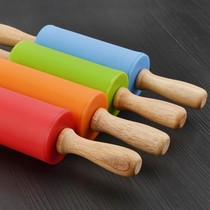 Small silicone rolling stick kitchen children roller type flat rolling noodle stick dumpling crust dough press