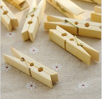 mu jia zi clothes laundry clip 40 clip laundry little wooden clip multi-purpose shai yi jia windproof