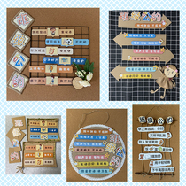 Kindergarten class ring creation various conventions collection theme wall layout classroom ornaments wind hipster