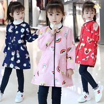 Childrens down jacket new autumn and winter children long girls can wear foreign cute princess girls