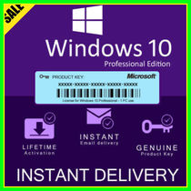 Microsoft Windows 10 PRO Professional Genuine License KEY