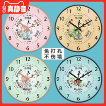 Health Hall clock physiotherapy room wall clock head therapy beauty salon clock interior decoration mute wall decoration can be customized