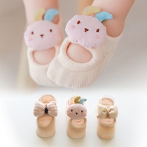 Baby socks summer thin baby spring and autumn newborn young children female floor socks toddler soft bottom non-slip Princess