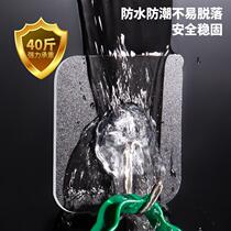 Hook powerful viscose free to punch wall hanging wall suction cup bearing kitchen stickless nail adhesive hook hook