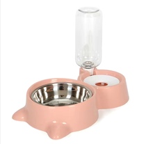 Bumpy let the cat automatic feeder water one pet cat food basin two-in-one water dispenser feeding water double bowl dog