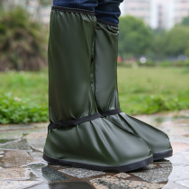 Waterproof shoe cover mens non-slip thickened wear-resistant motorcycle riding high cylinder desert sand-proof rain shoe cover