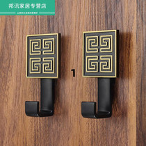 New Chinese entry-door hooks into the doorway Wall Xuanguan Cloak Wardrobe Hooks Single Golden Light Lavish Gusto