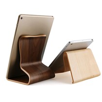 One-piece walnut wooden live frame mobile phone holder desktop tablet handwriting holder computer display ipad base