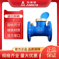 Emeike flange water meter dn50dn100 Large diameter mechanical flange liquid seal digital screw wing rotor water meter