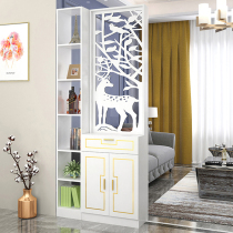 Nordic screen partition living room Simple modern double-sided light luxury wind solid wood wine cabinet Household door entrance cabinet