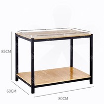 New Product Supermarket Promotion Desk Milk Stack Beverage Rack Bread Stack Rack Three-layer Steel and Wood Gift Rack Grain and Oil Store Exhibition