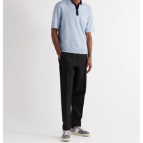 Paul Smith 2021 spring mens blue cotton POLO shirt netaporter