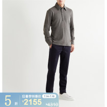 SALE]Tods men breathable wool long-sleeved POLO shirt NAP NET-A-PORTER