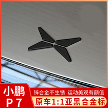 Suitable for Xiaopeng P7 Black Standard Xiaopeng p7 special modification parts accessories decoration Xiaopeng p7 modification