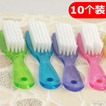 10 sets of shoe brushes long handle soft hair washing brush cleaning brush multifunctional creative transparent shoe brush