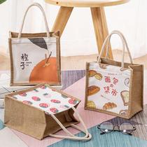 Work small bag 2021 New cute lunch bag portable bag lunch box bag large capacity Japanese canvas bag