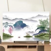 Fabric TV hood cover cloth dust cover Chinese fabric cover towel 42 inch 50 inch 55 inch 65 inch LCD TV set
