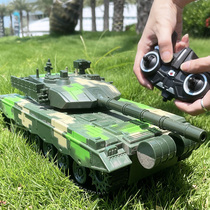 Oversized crawler remote control tank can launch guns to fight charging childrens toy boy car model