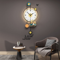 Modern simple watch wall clock Living room household fashion creative wall art decoration Nordic light luxury clock mute