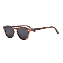 Plank BAO WEN BILL OF SEA TURTLE SMALL ROUND FRAME POLARIZED INK MIRROR DRIVING Anti-glare UV protection Men and women Deserve Degrees