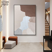 Abstract hand-painted oil painting living room luxury decorative painting modern simple porch painting vertical corridor corridor mural customization