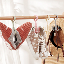 Hanging hook drying shoe rack Household hanging shoe rack drying shoe rack Outdoor balcony drying shoe rack Four-claw hook shoe rack