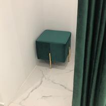 Nordic shoe stool Net red fitting room stool clothing store shoe bench home living room sofa stool makeup low stool