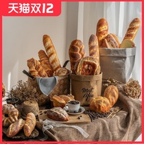 Simulation of bread furnishings props shooting toys soft food model room kitchen baking shop window decoration
